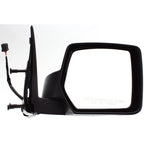 Power Mirror Set For 2008-2012 Jeep Liberty Textured Black Manual Folding