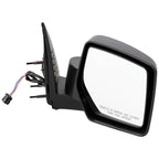 Power Mirror Set For 2008-2012 Jeep Liberty Textured Black Manual Folding