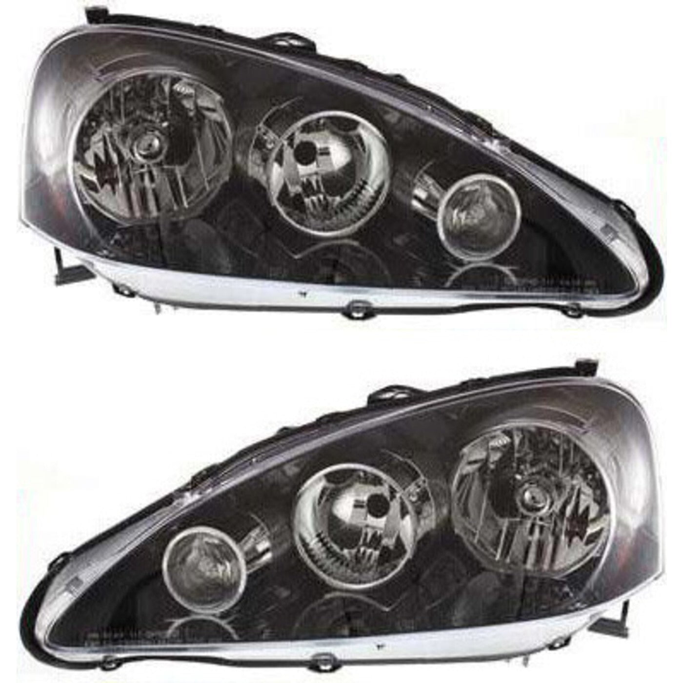 Driver and Passenger Side Headlight For Acura RSX 2005-2006 Halogen