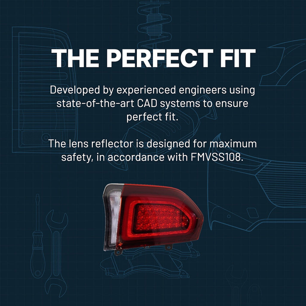 Tail Light Passenger Right Side Outer For 2007-2012 GMC Acadia