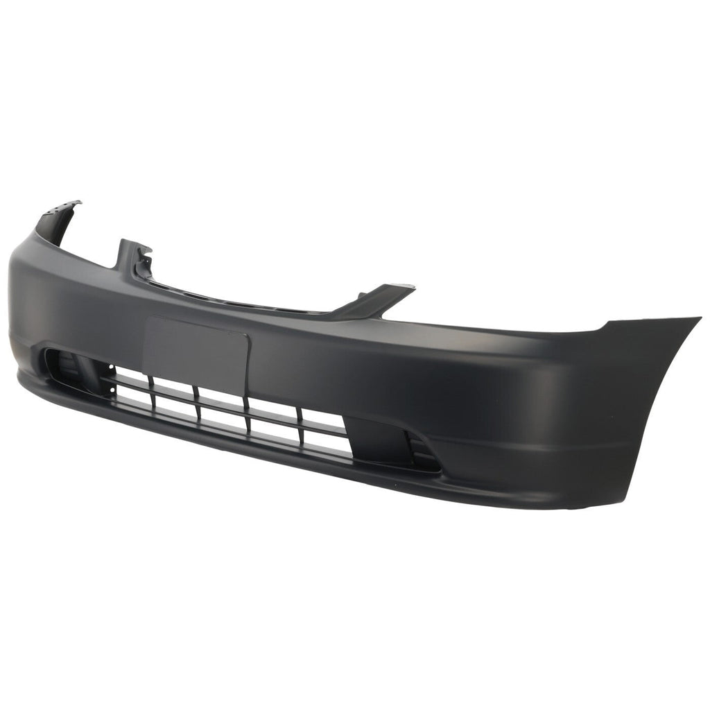 Front Bumper Cover For 2001-2003 Honda Civic Primed Coupe Sedan