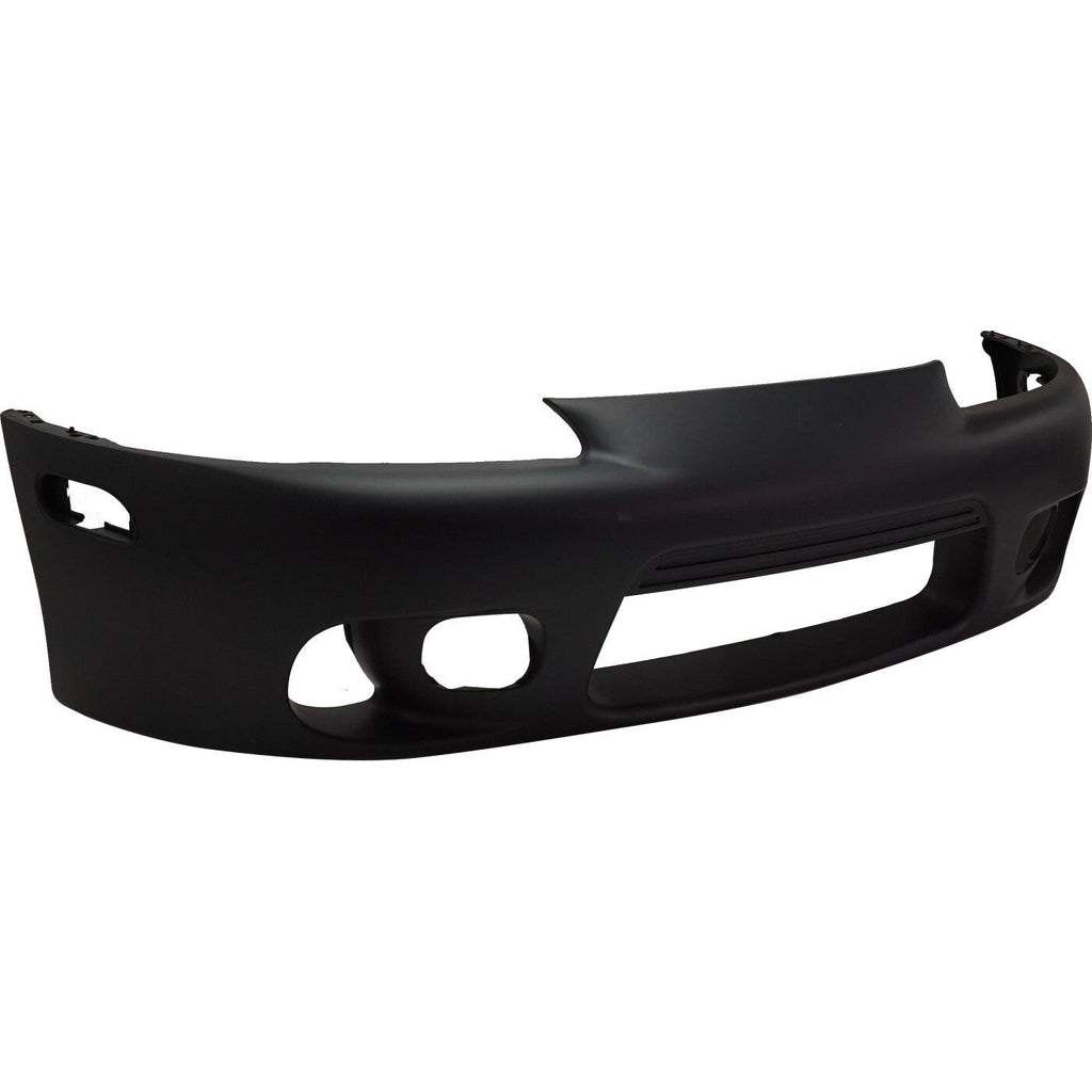 Front Bumper Cover For 1997-1999 Mitsubishi Eclipse Primed With Fog Light Holes