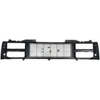 Grille For 88-99 GMC K1500 C1500 Black Plastic Fits Models with Dual Headlight