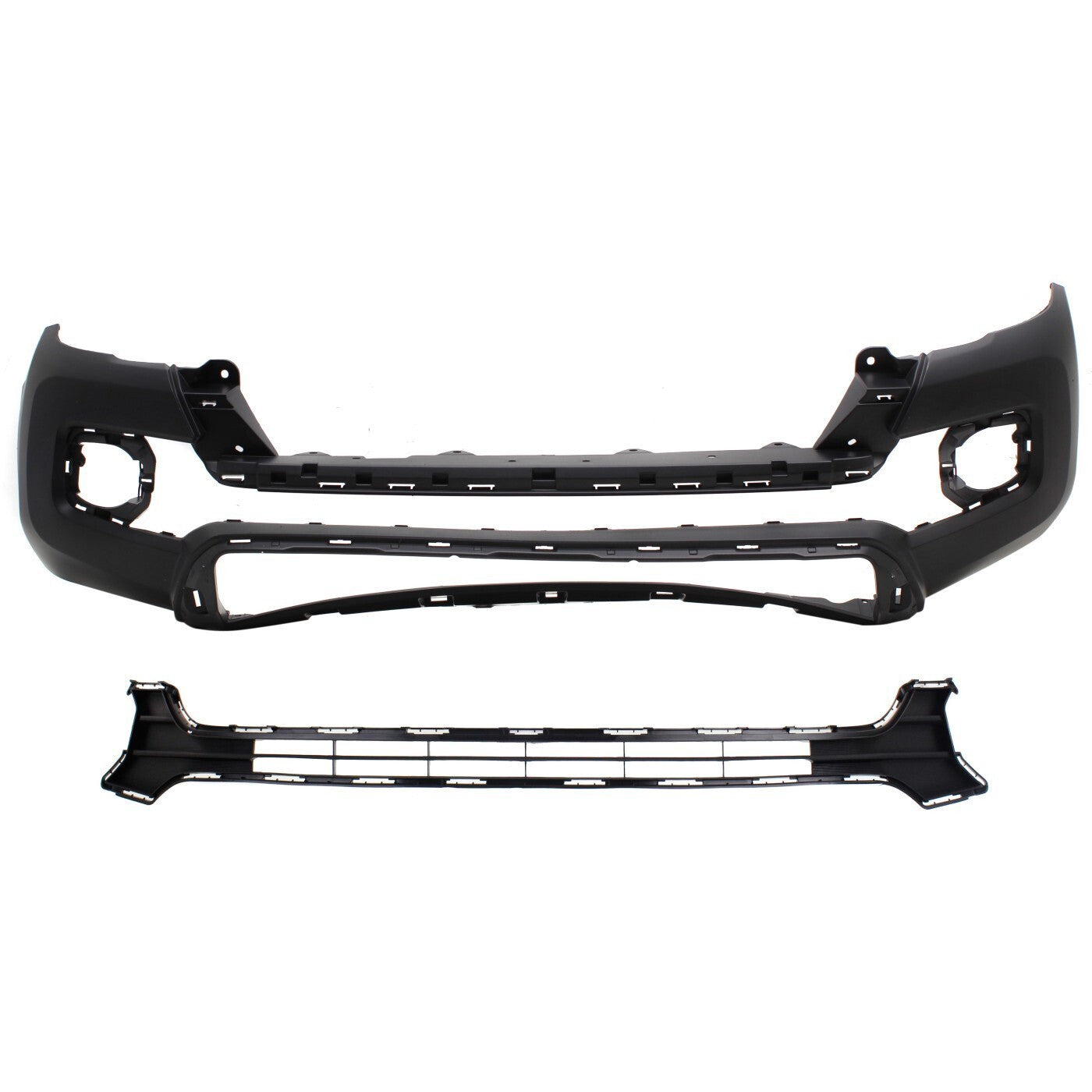 Bumper Cover Kit For 2016-2023 Toyota Tacoma Primed With Fog Light Holes Front