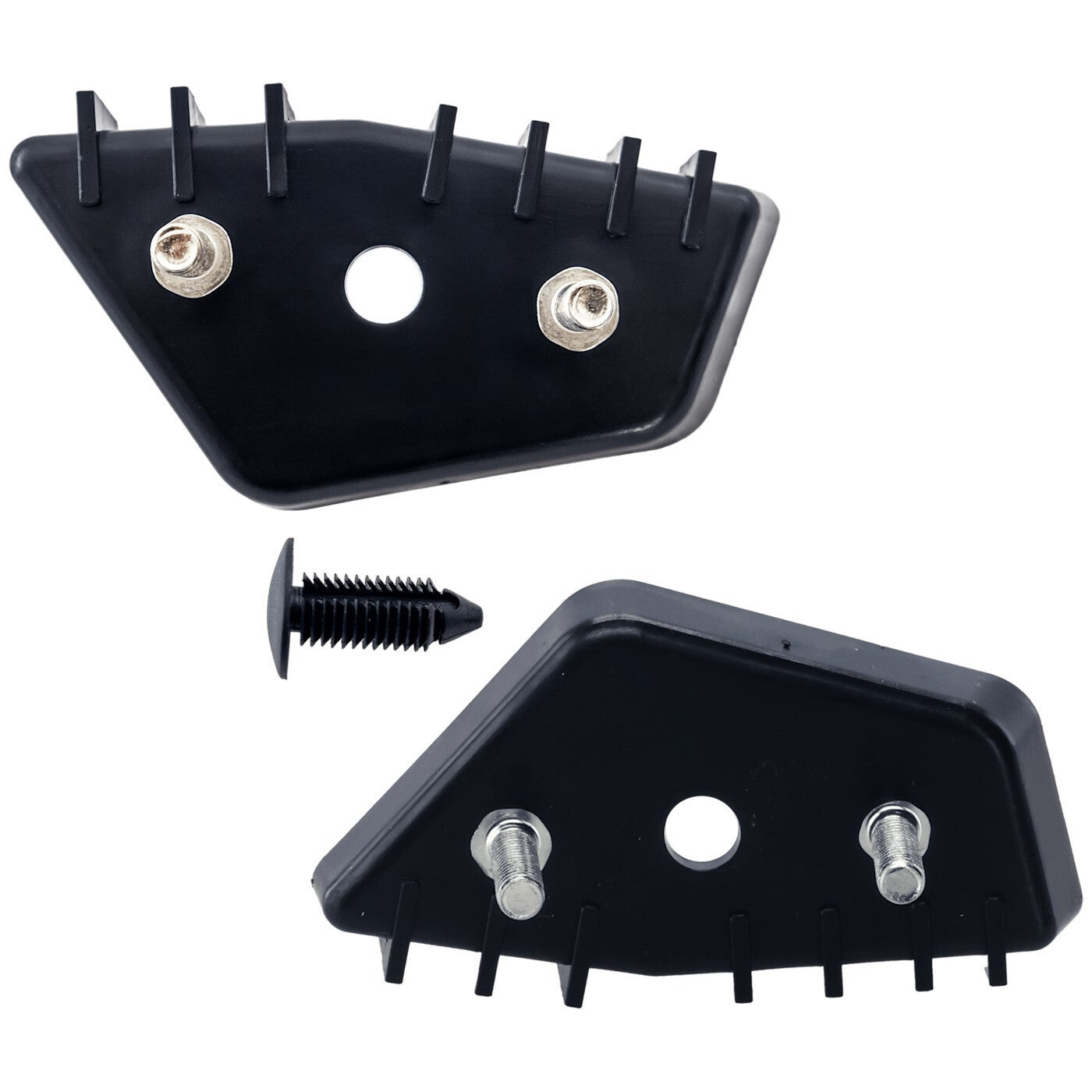 Set of 2 Bumper Face Bar Brackets Retainer Mounting Braces Left & Right Pair