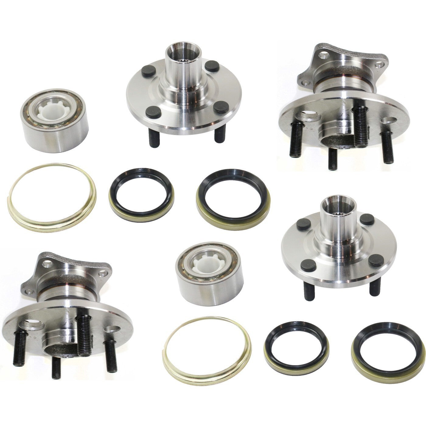 Wheel Hubs For 1993-2002 Toyota Corolla Front & Rear FWD With Bearing