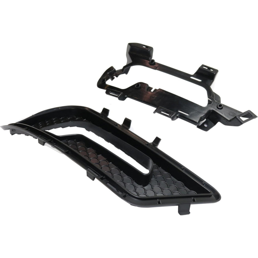 Fog Light Trim For 2010-2013 Mercedes-Benz E350 Driver and Passenger Side