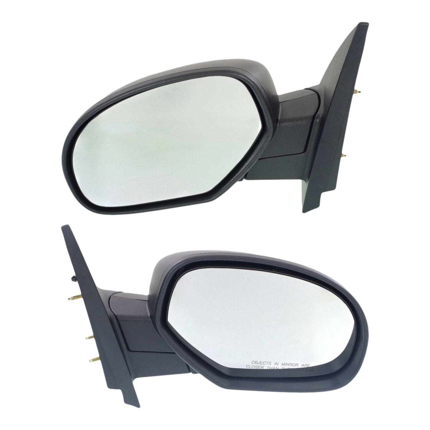 Mirror Set For 2007-2013 Silverado 1500 Sierra 1500 Manual Textured Left & Right