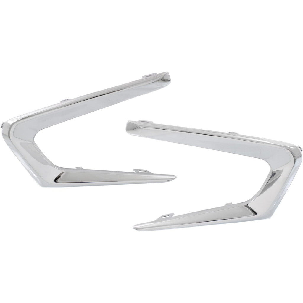 Front Bumper Trim Set For 2016-2018 Chevrolet Malibu Chrome 23478376 23478375