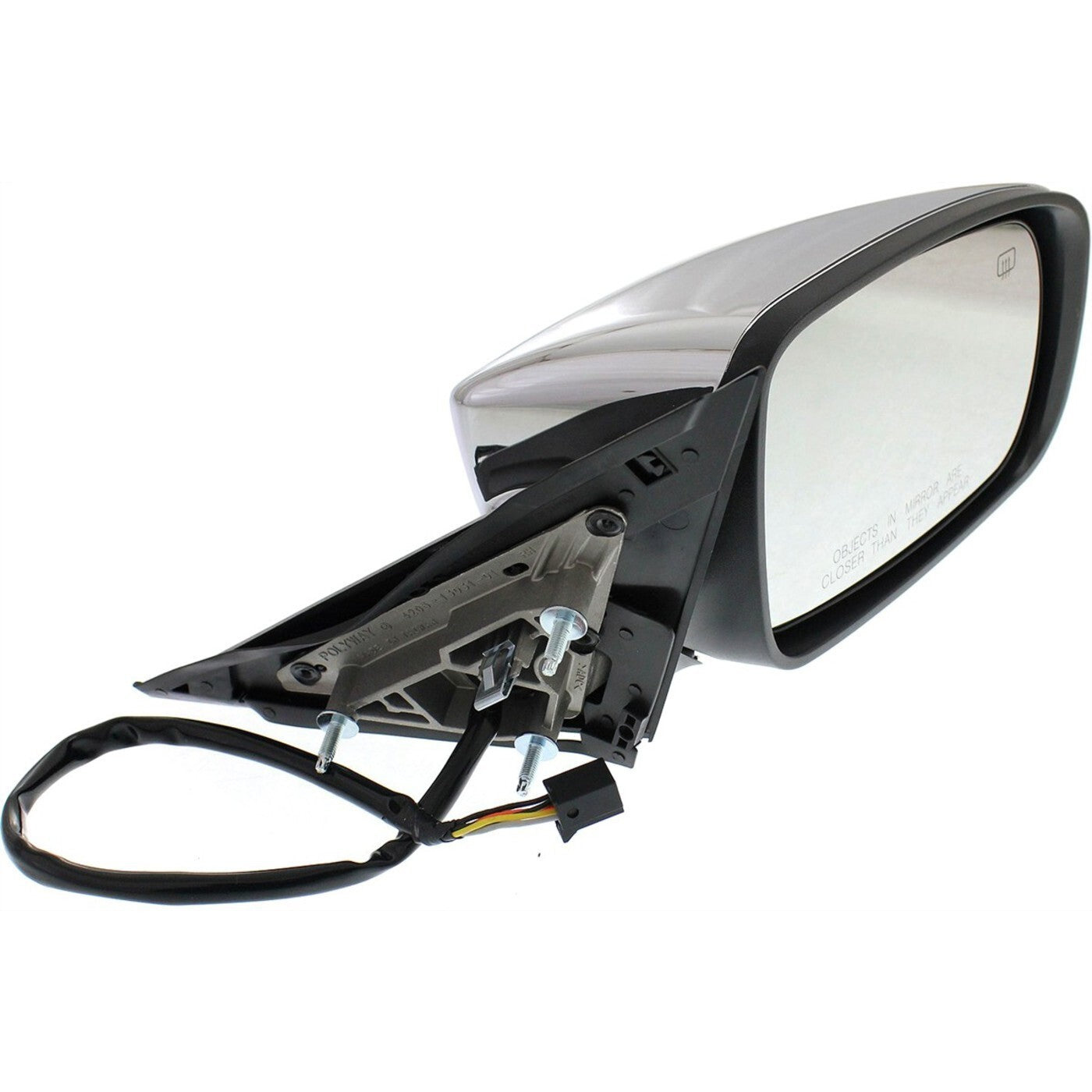 Power Mirror For 2011-18 Chrysler 300 Passenger Side Manual Fold Heated Chrome
