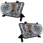 Headlight Set For 2007-2013 Toyota Tundra 2008-2016 Sequoia LH RH w/ bulb