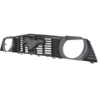 Grille For 2010-2012 Ford Mustang Textured Gray Plastic