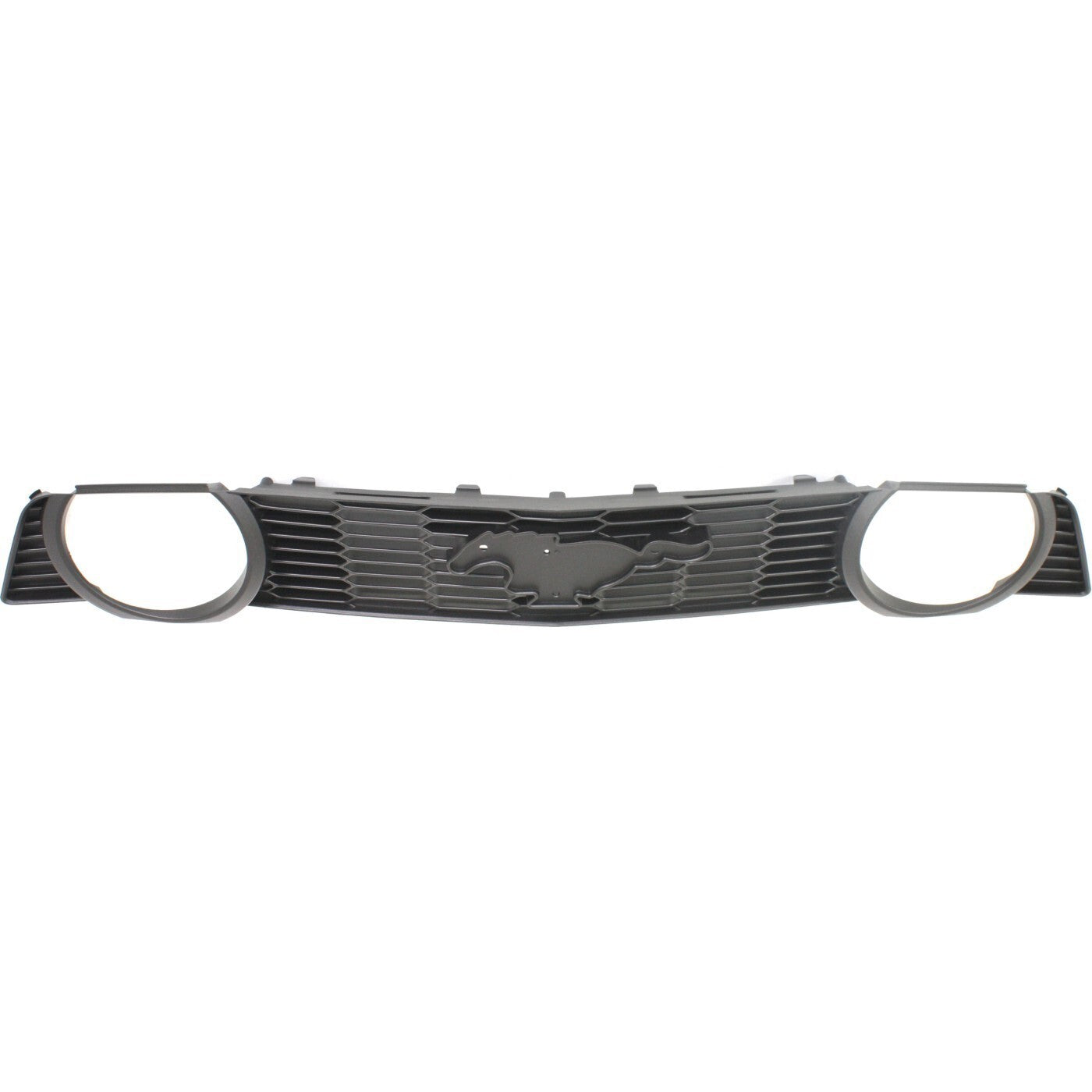 Grille For 2010-2012 Ford Mustang Textured Gray Plastic