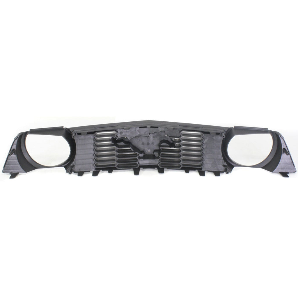 Grille For 2010-2012 Ford Mustang Textured Gray Plastic