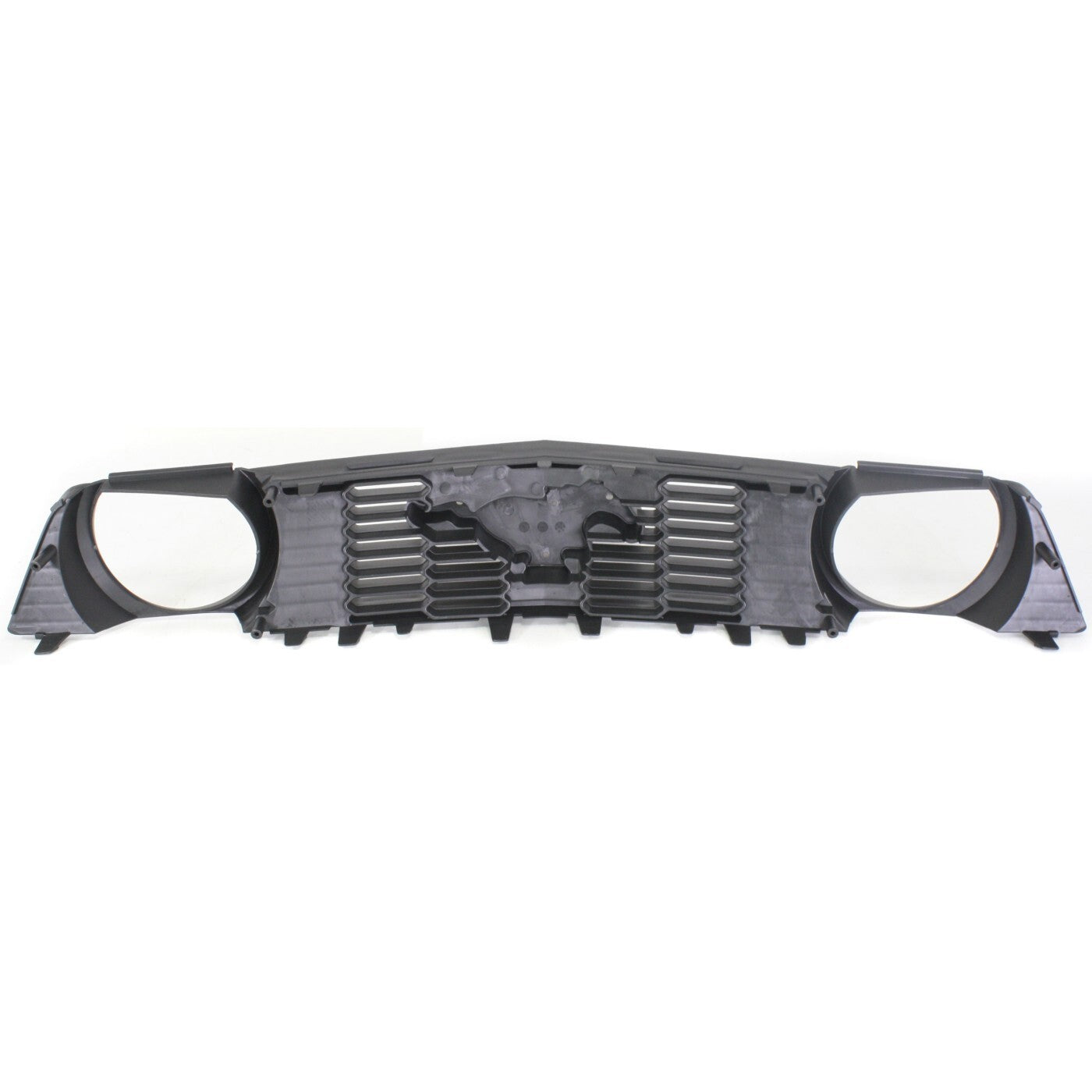 Grille For 2010-2012 Ford Mustang Textured Gray Plastic