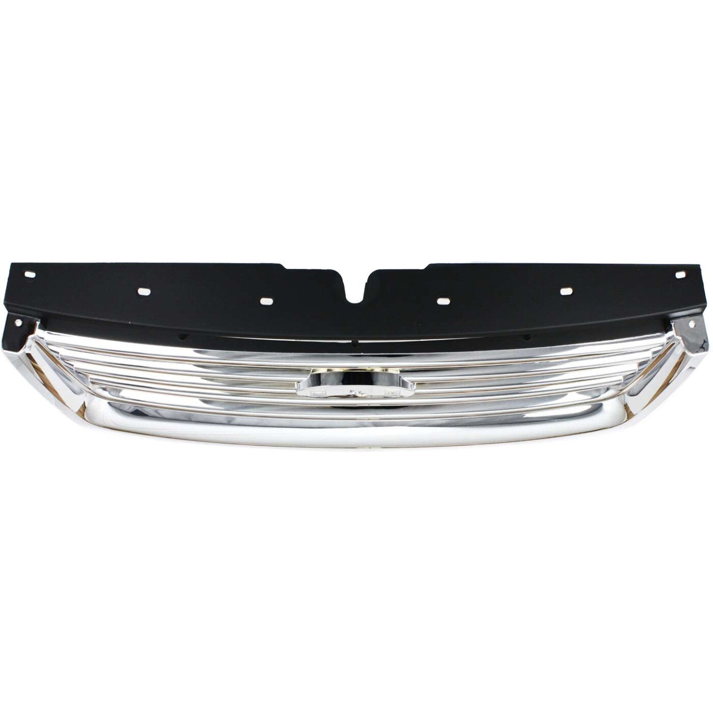 Grille For 2006-2010 Ford Explorer Chrome Shell w/ Black Insert Plastic