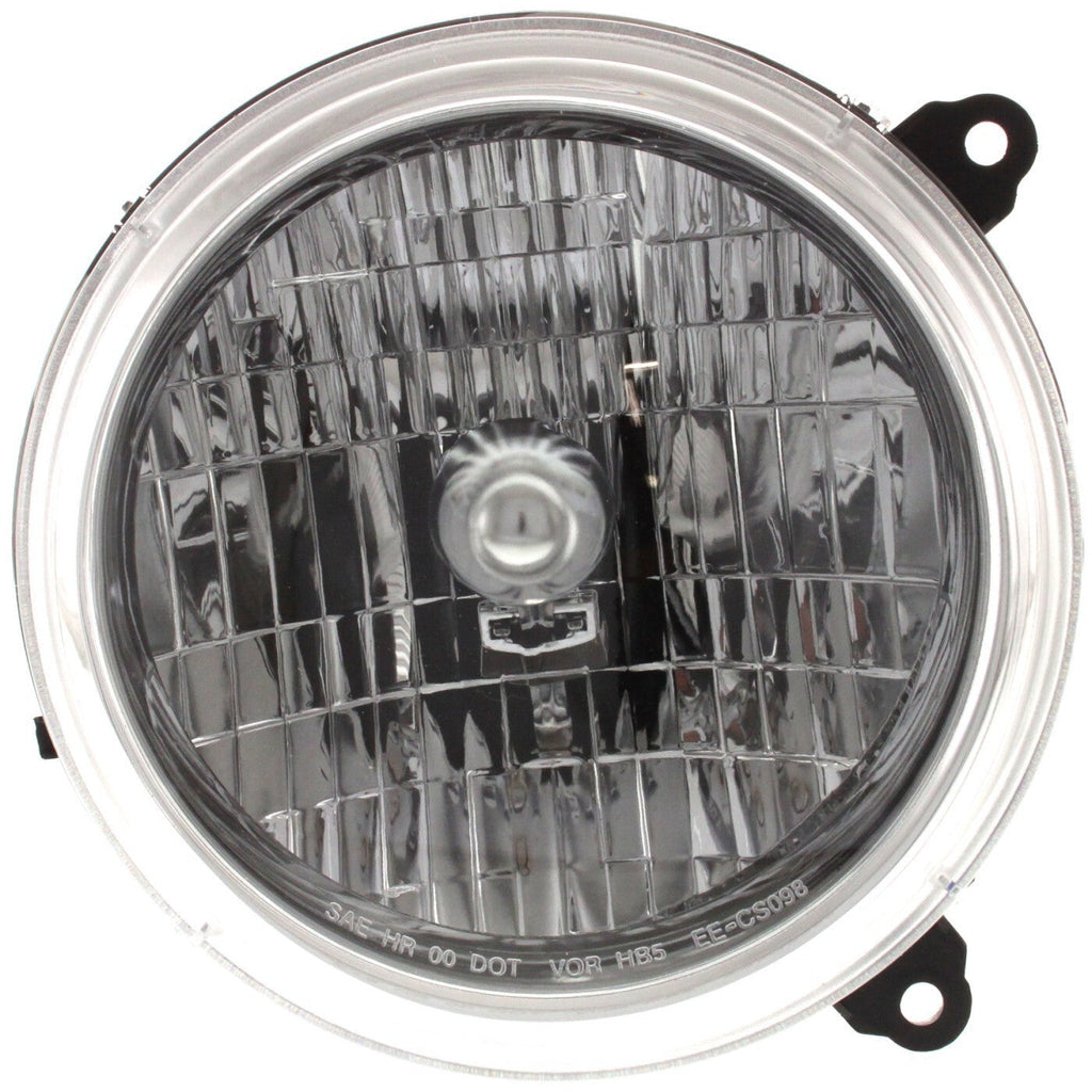 Driver and Passenger Side Headlights For Jeep Liberty 2002-2004 Halogen w/ Bulbs