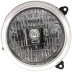 Driver and Passenger Side Headlights For Jeep Liberty 2002-2004 Halogen w/ Bulbs