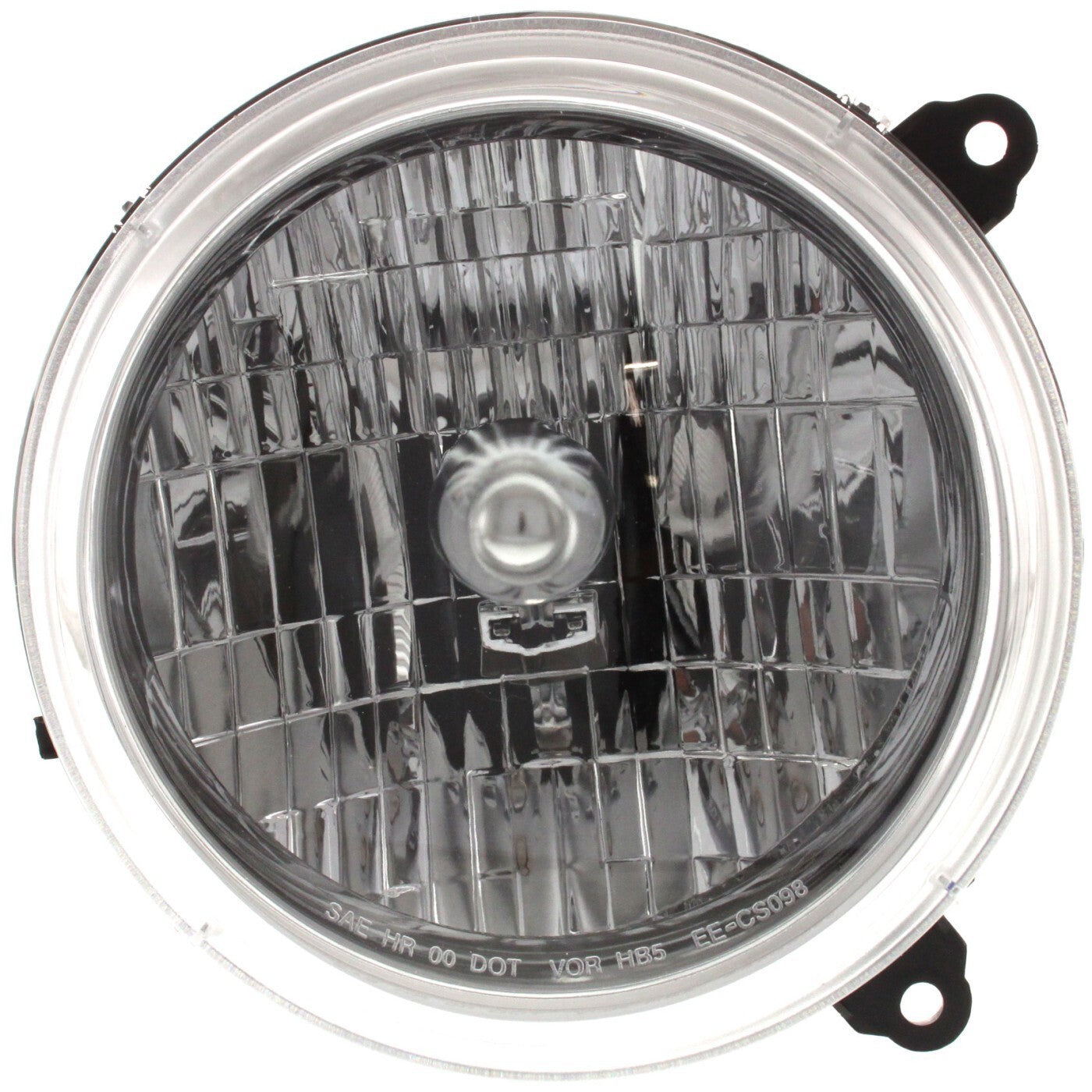Driver and Passenger Side Headlights For Jeep Liberty 2002-2004 Halogen w/ Bulbs
