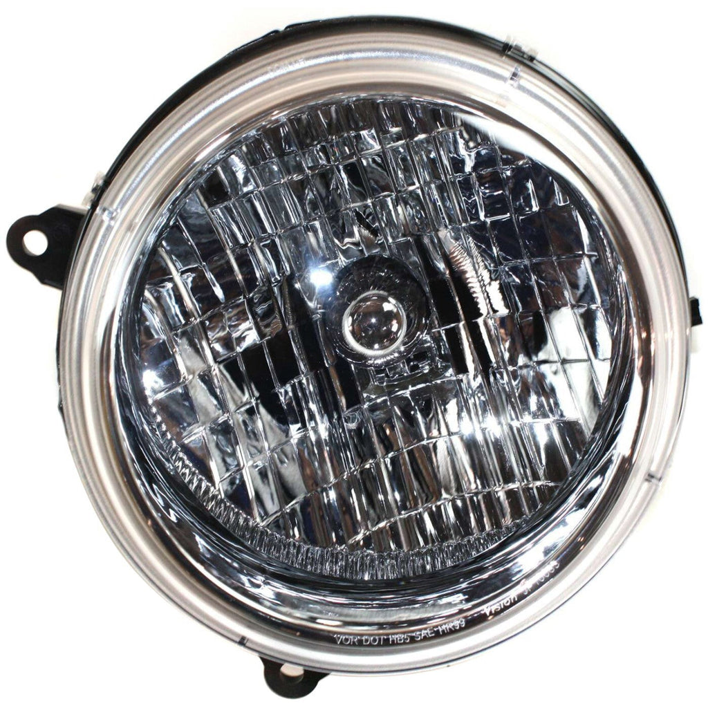 Driver and Passenger Side Headlights For Jeep Liberty 2002-2004 Halogen w/ Bulbs