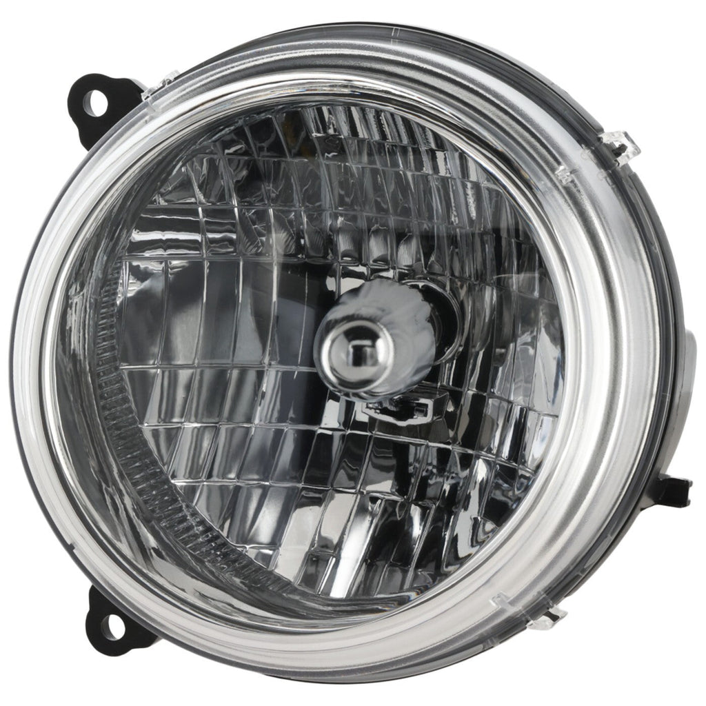 Driver and Passenger Side Headlights For Jeep Liberty 2002-2004 Halogen w/ Bulbs