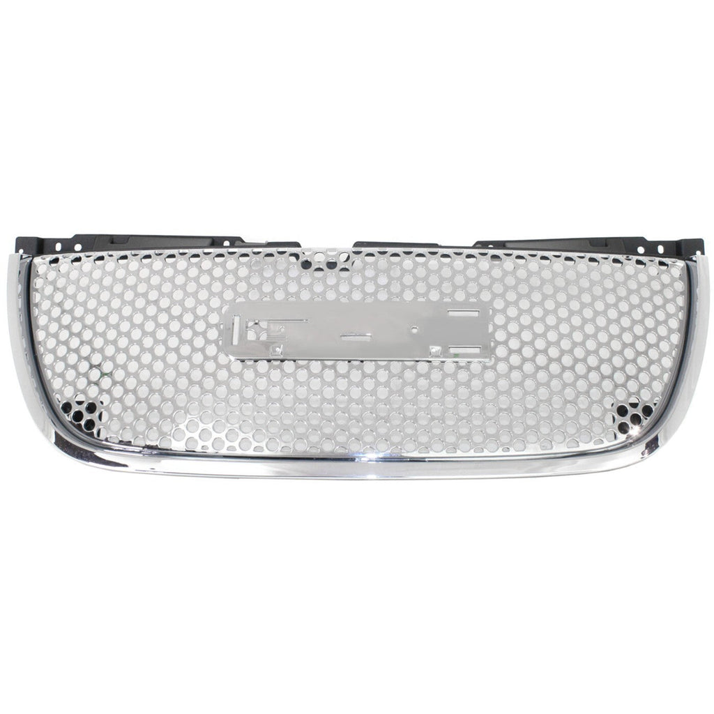 Grille Assembly For 2007-2014 GMC Yukon Yukon XL 1500 2500 Chrome Plastic