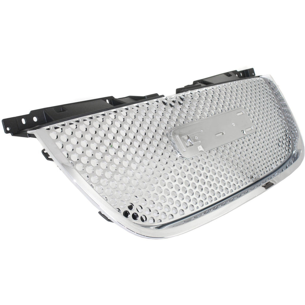 Grille Assembly For 2007-2014 GMC Yukon Yukon XL 1500 2500 Chrome Plastic