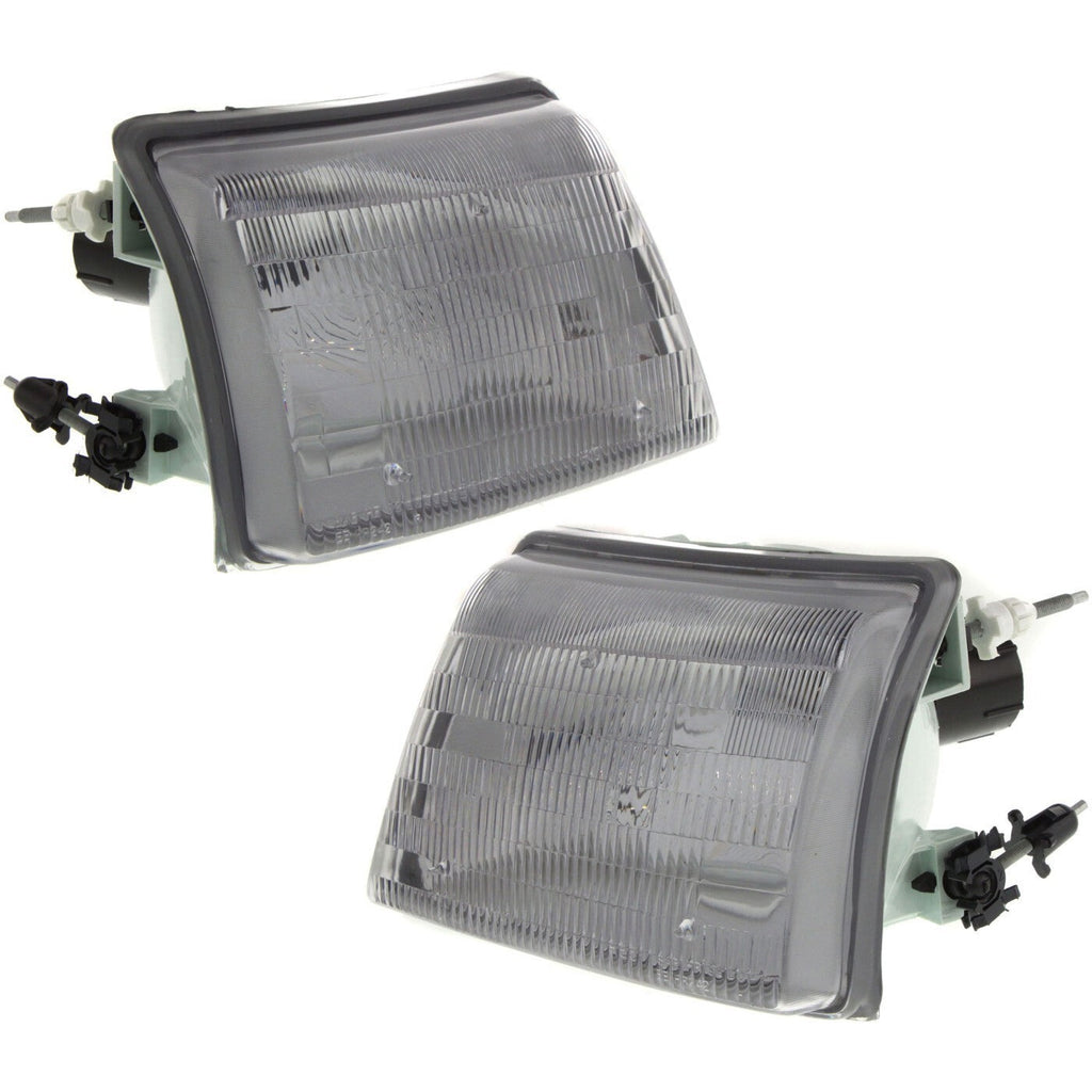 Left & Right Headlights For Ford Ranger 1998-2000 Halogen w/ Bulbs Splash XL XLT
