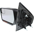 Mirror For 2011-14 Ford F-150 Power Folding With Puddle Light Paintable Left