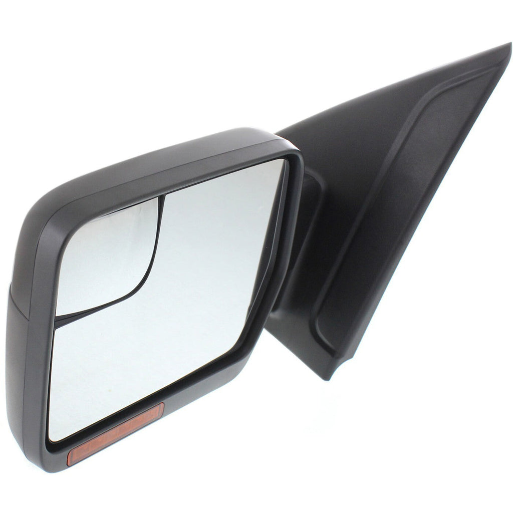Mirror For 2011-14 Ford F-150 Power Folding With Puddle Light Paintable Left