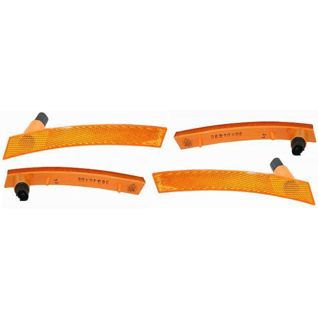 Side Marker Set For 2002-2008 Mini Cooper Mounts on Fender Flare Front LH and RH