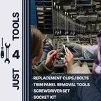 Fender Trim Set For 1987-1996 Ford F-150 F-250 Front Driver and Passenger Side