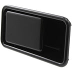 Front Exterior Door Handle Set For 1987-06 Jeep Wrangler Half Door Smooth Black