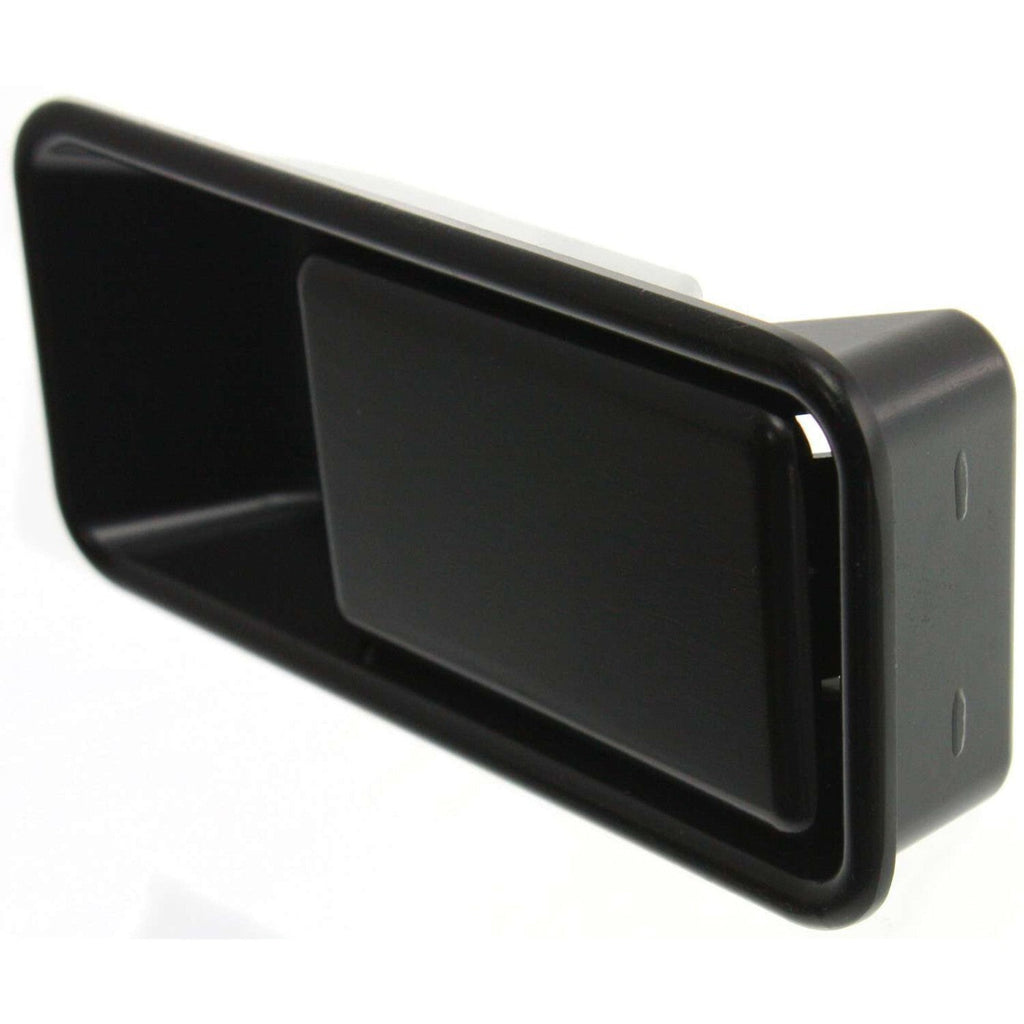 Front Exterior Door Handle Set For 1987-06 Jeep Wrangler Half Door Smooth Black