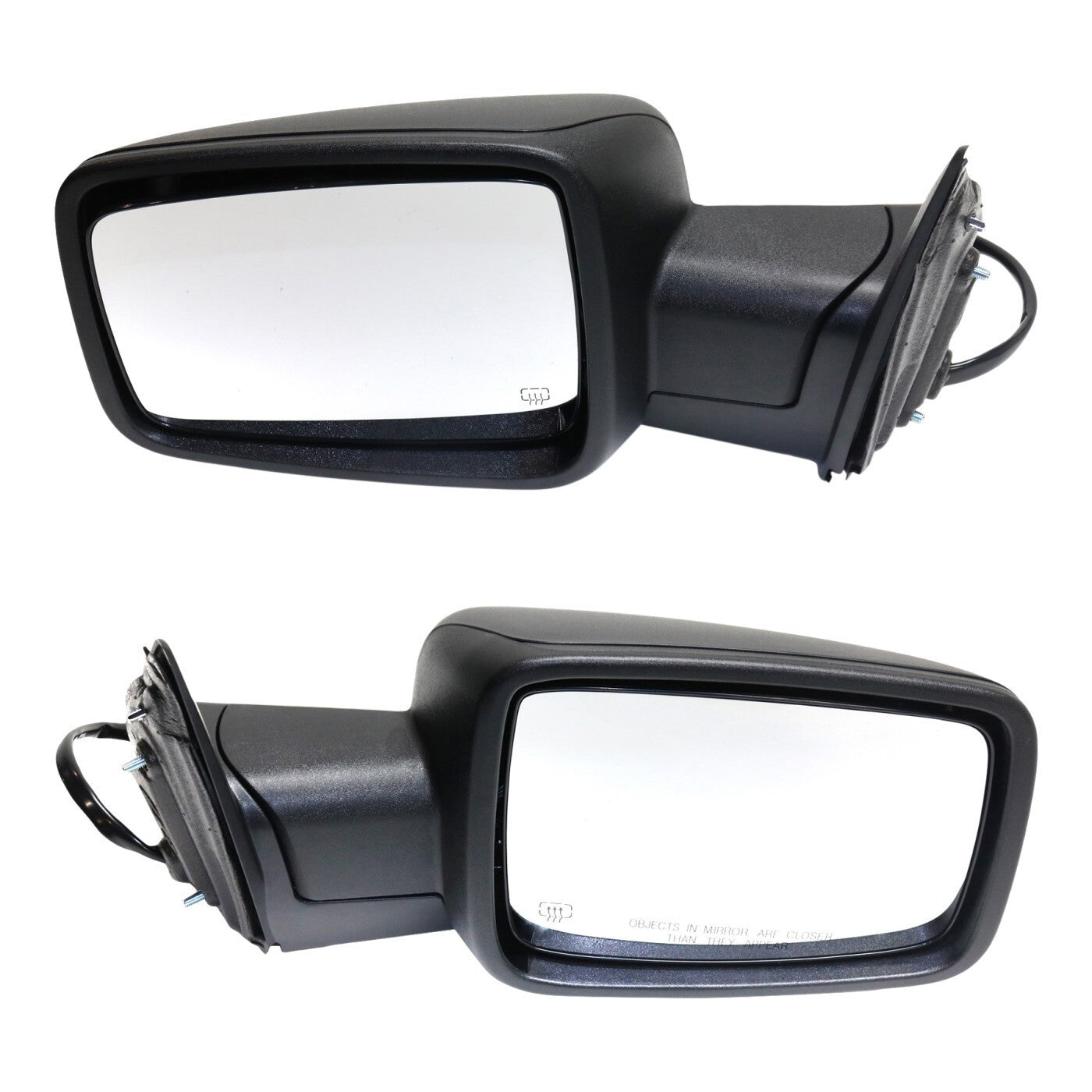 Mirrors Set For 2014-2018 Ram 1500 Power Fold Power Adjust Heated Puddle Light