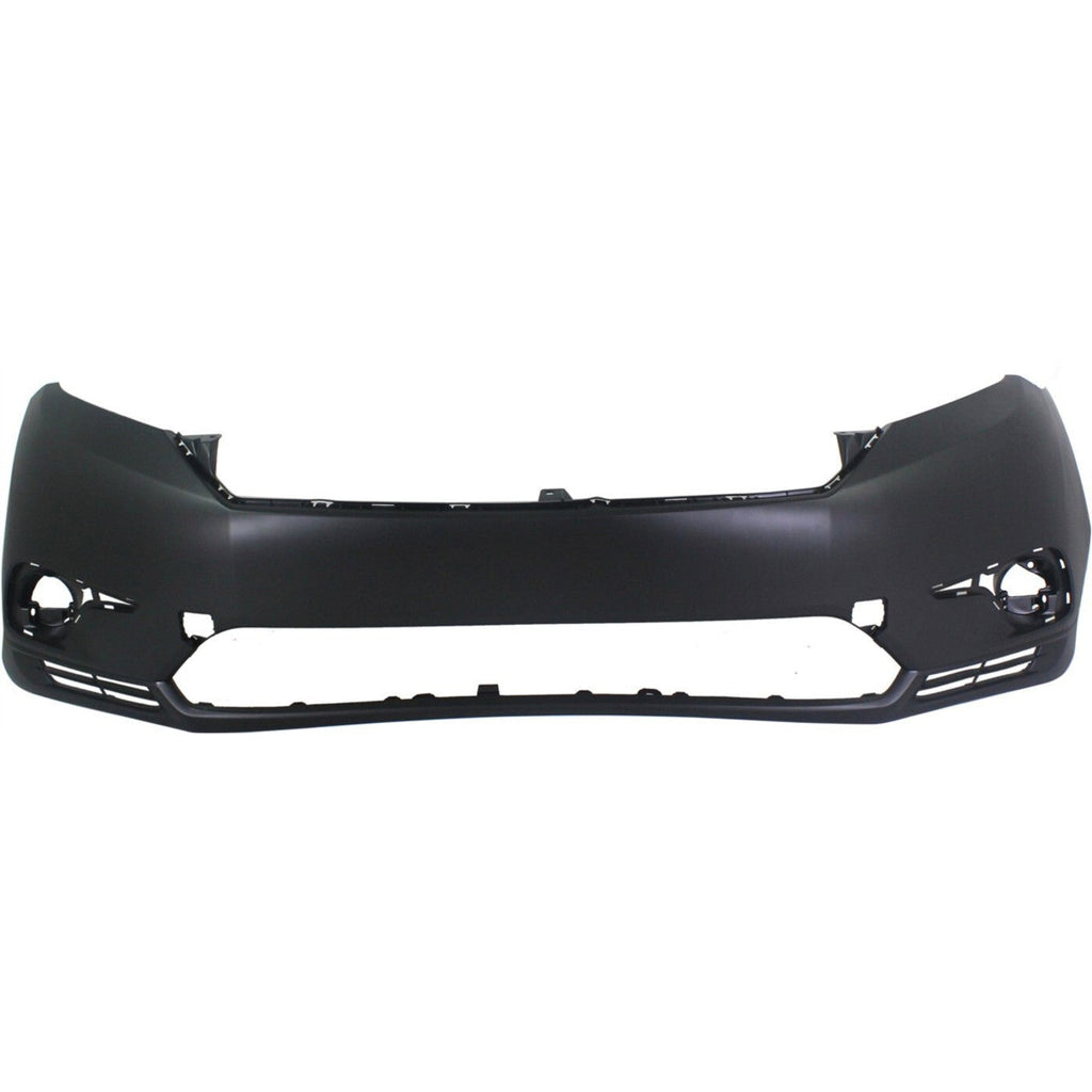 Front Bumper Cover For 2011-2013 Toyota Highlander w/ fog lamp holes Primed