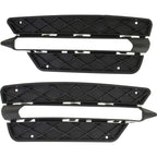 Bumper Grille For 2012-2014 Mercedes Benz C250 C300 Set of 2 LH & RH Plastic