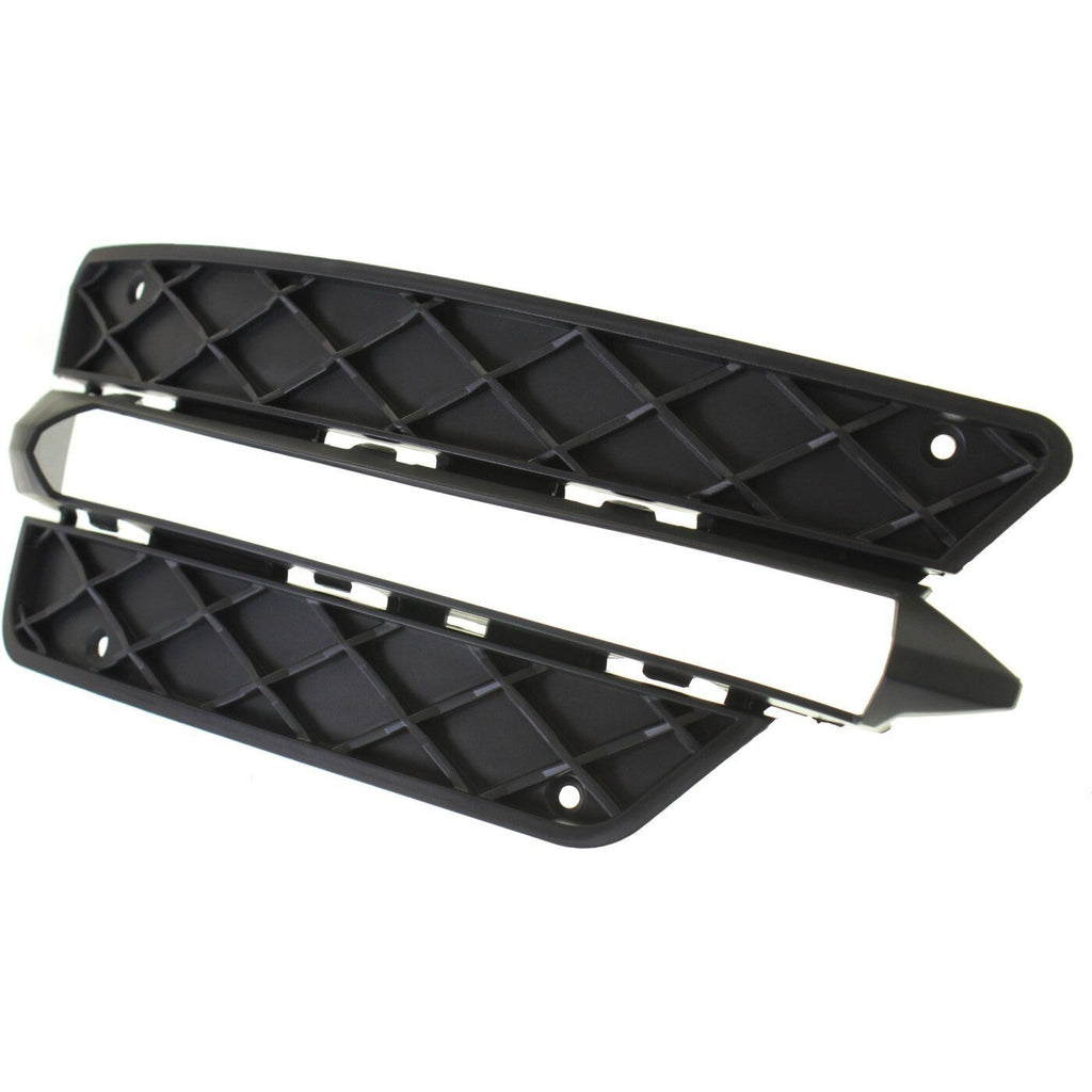 Bumper Grille For 2012-2014 Mercedes Benz C250 C300 Set of 2 LH & RH Plastic
