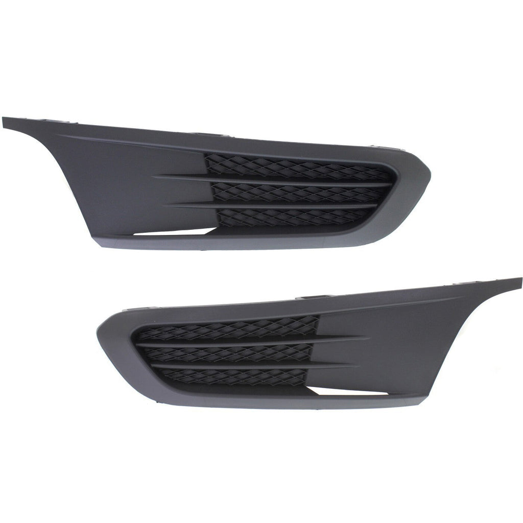 New Set of 2 Fog Light Covers Front Driver & Passenger Side VW Sedan LH RH Pair
