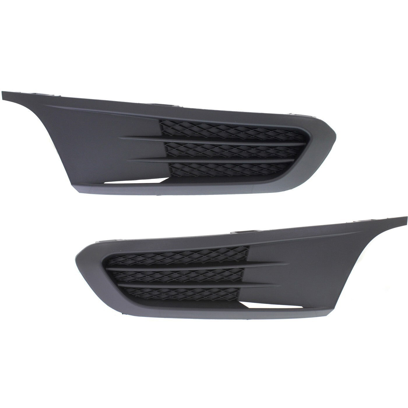 New Set of 2 Fog Light Covers Front Driver & Passenger Side VW Sedan LH RH Pair