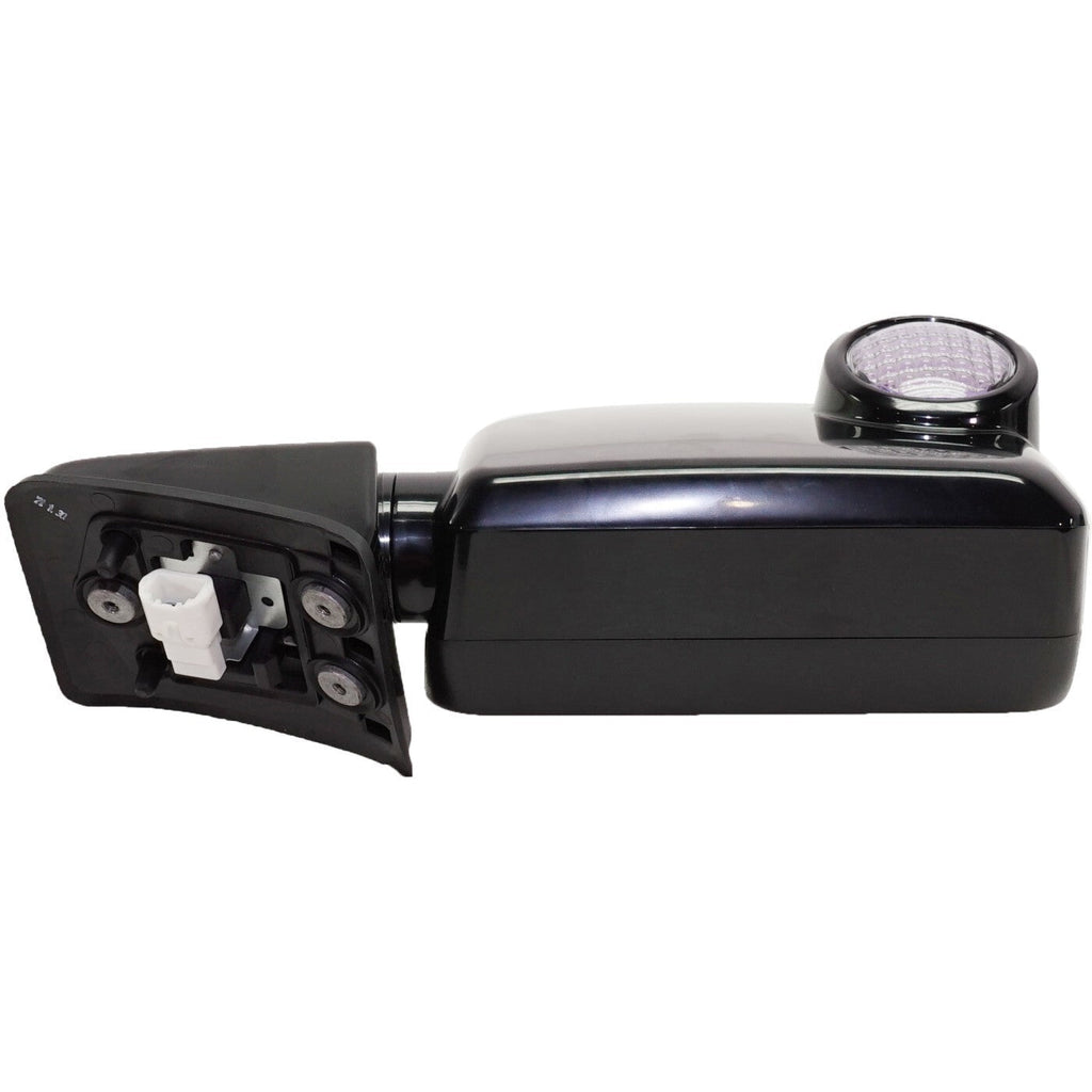 Fits Toyota FJ Cruiser 07-14 Set of Side View Power Mirrors Gloss Black w/ Lamps