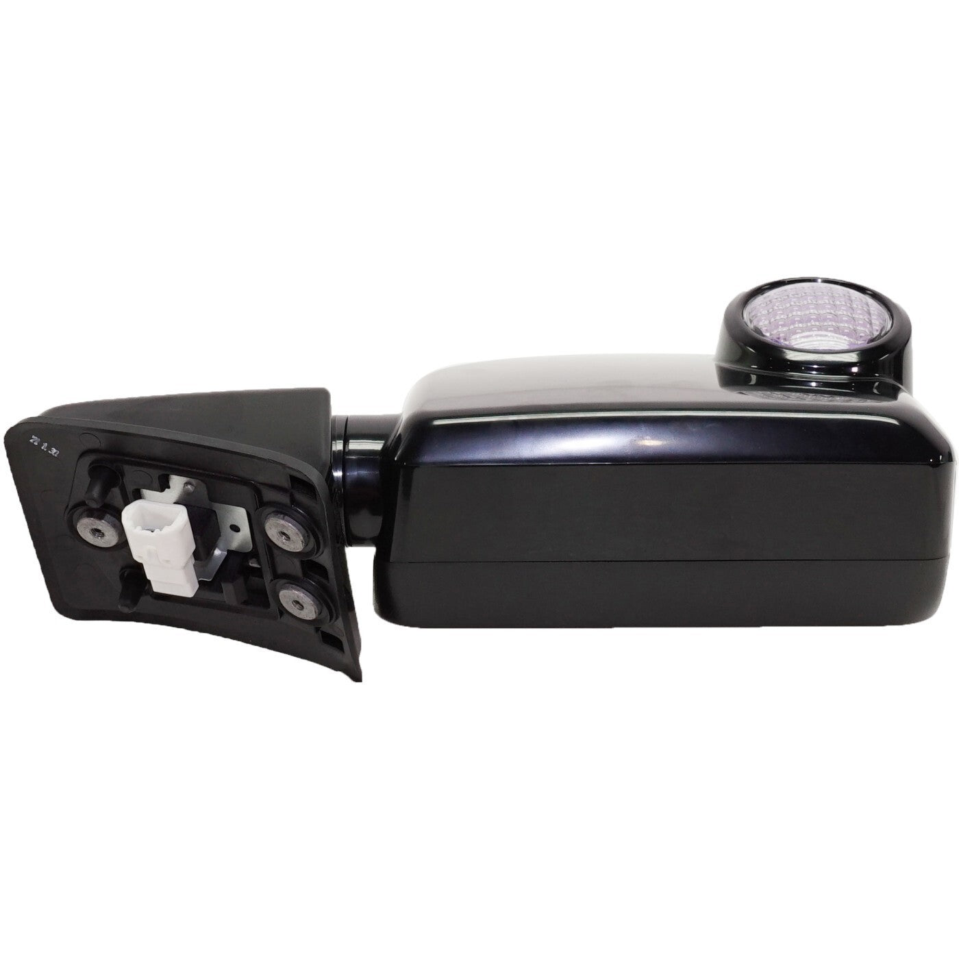 Fits Toyota FJ Cruiser 07-14 Set of Side View Power Mirrors Gloss Black w/ Lamps