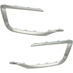 Bumper Trim Set For 2016-2017 GMC Terrain Front Chrome Molding Pair