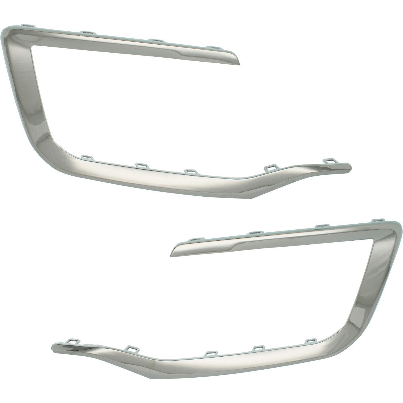 Bumper Trim Set For 2016-2017 GMC Terrain Front Chrome Molding Pair