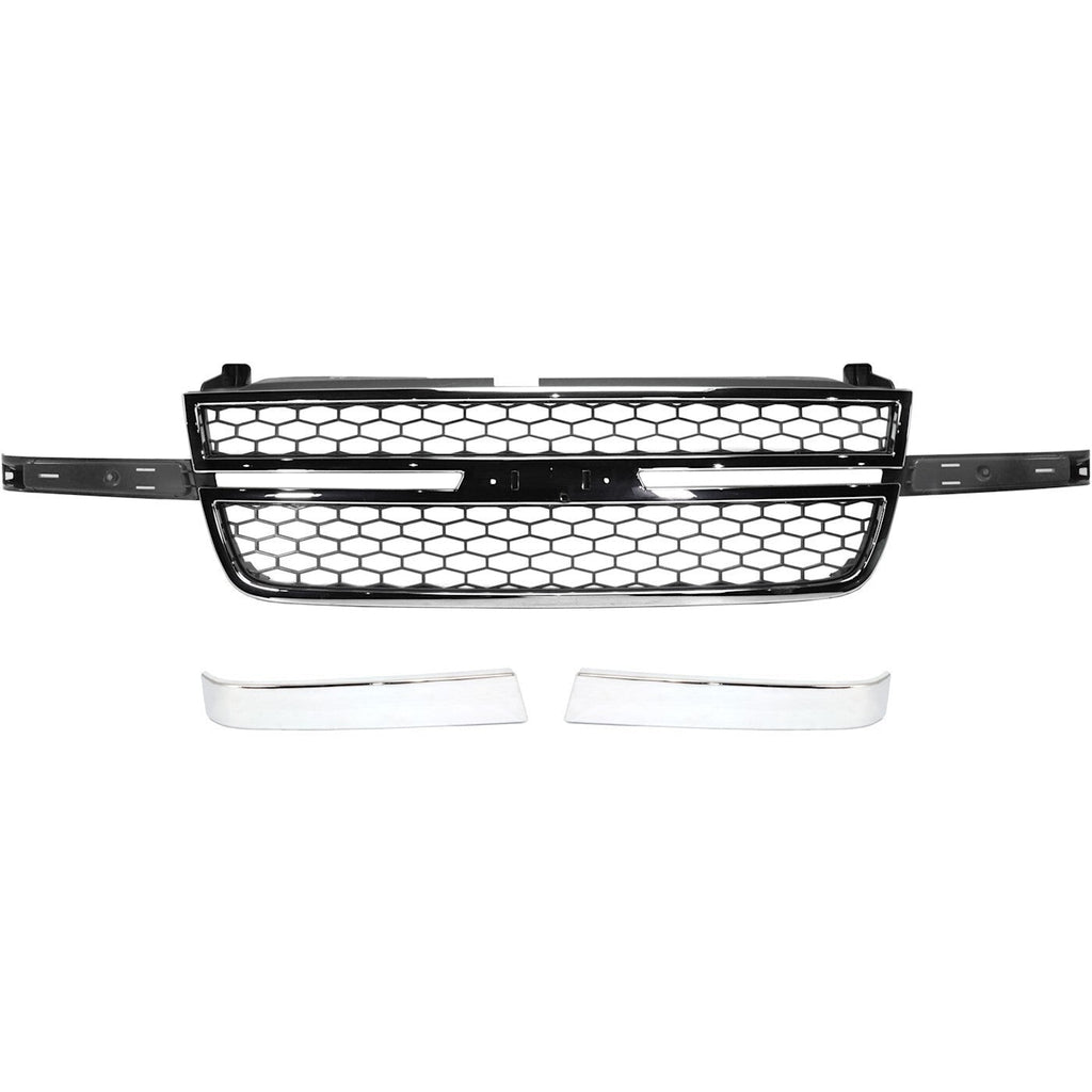 Grille Grill for Chevy Chevrolet Silverado 1500 HD Classic 2500 3500 Heavy Duty