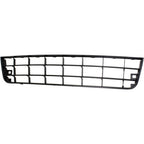 Bumper Grille For 2006-2009 Volkswagen Rabbit Center Textured Black Plastic