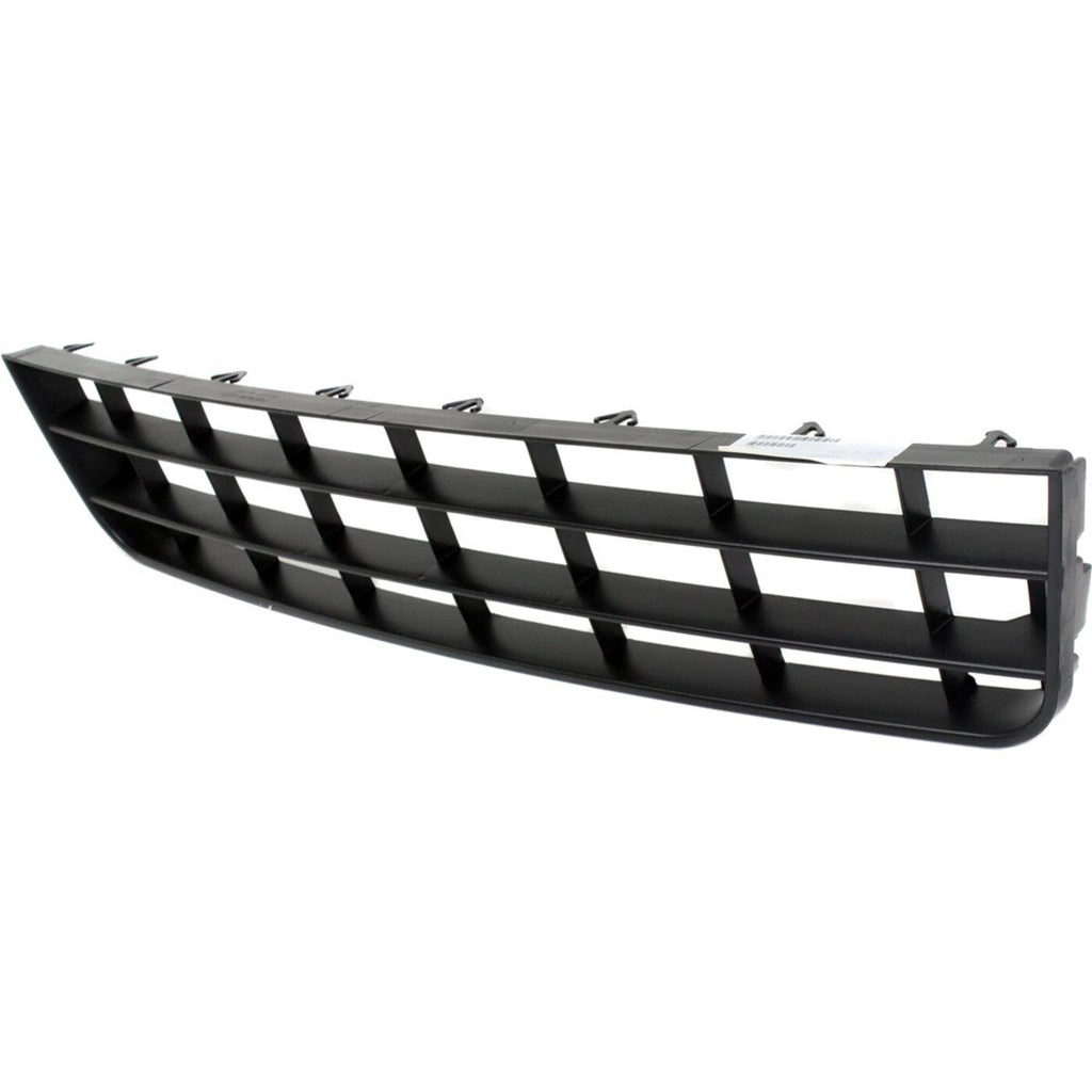 Bumper Grille For 2006-2009 Volkswagen Rabbit Center Textured Black Plastic