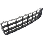 Bumper Grille For 2006-2009 Volkswagen Rabbit Center Textured Black Plastic