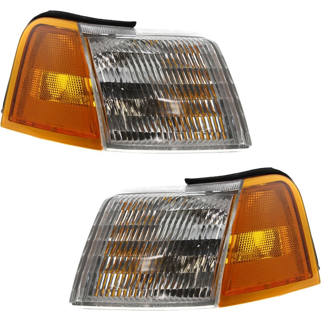 Corner Side Marker Parking Turn Signal Light Lamp Pair Set for 89-95 Cougar