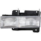Headlights Lamps Pair For 1988-98 Chevy GMC C10 C/K Truck Chrome Composite Type